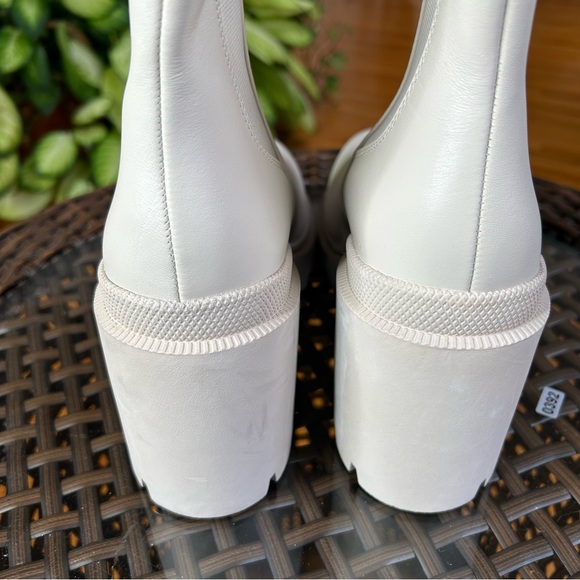 Steve Madden Womens Boots 11 Ivory Roxie Faux Leather - Picture 3 of 8